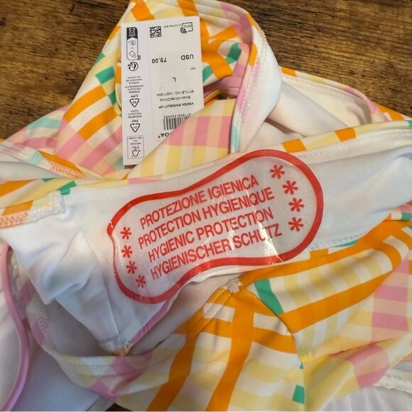 VERO MODA New Multicolour One Piece Swimsuit Bathing Suit Adjustable Straps - Picture 11 of 11